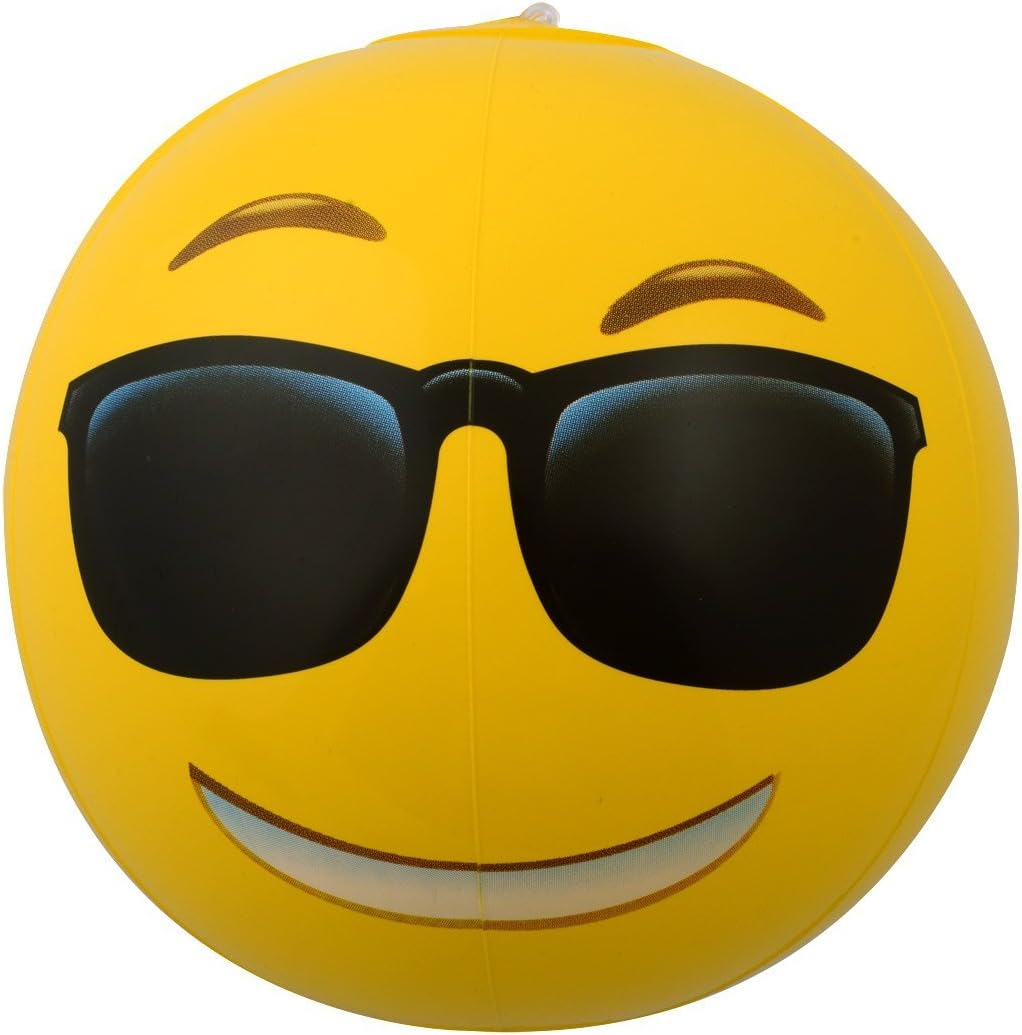 Emoji Universe: 12" Emoji Inflatable Beach Balls, 12-Pack: Toys & Games