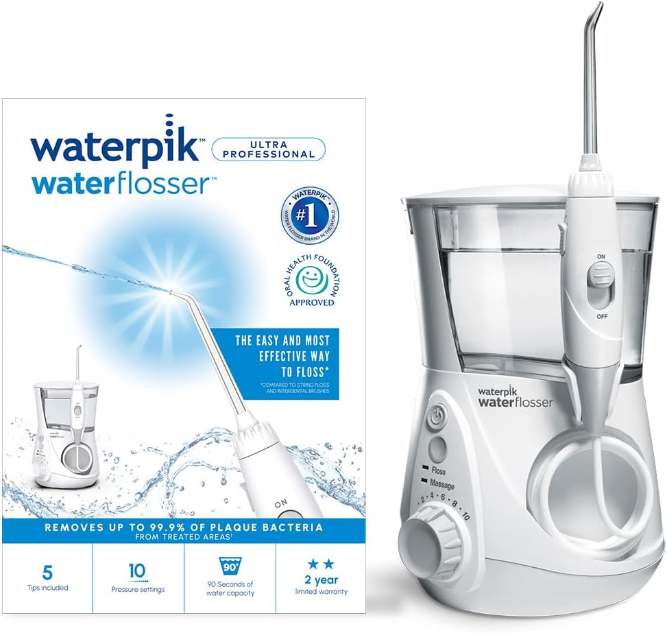 Waterpik WP-660UK Ultra Professional Water Flosser 5 Tips 10 Settings UK