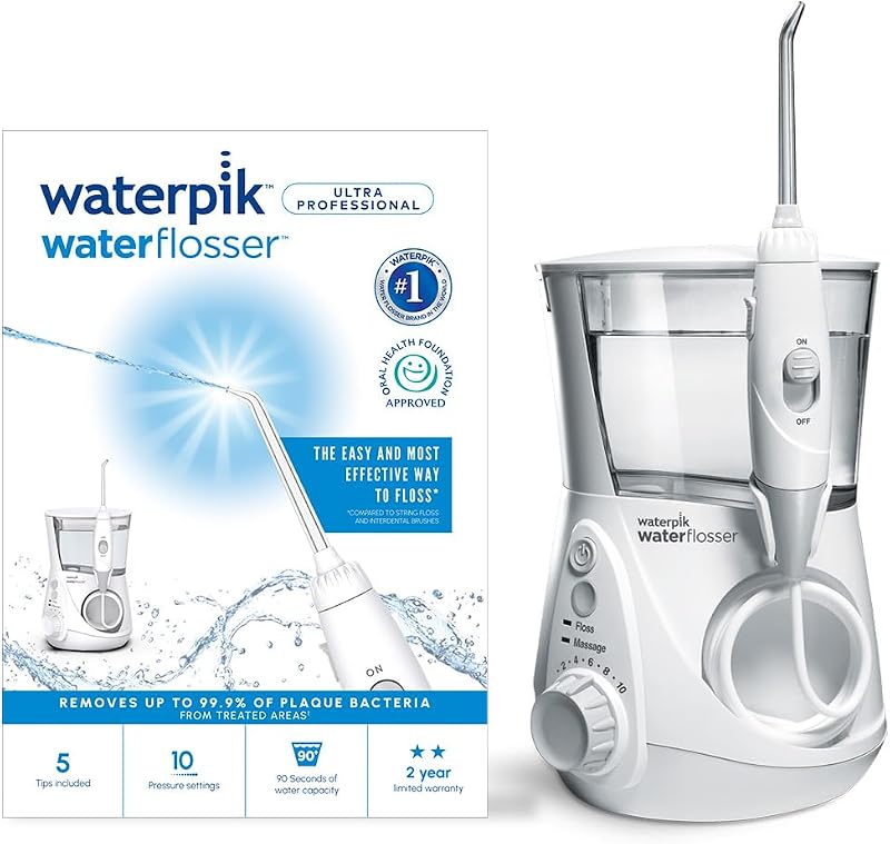 Waterpik WP-660UK Ultra Professional Water Flosser 5 Tips 10 Settings UK