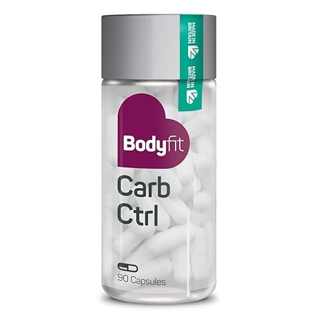 Abnehmen ohne Sport - Bodyfit Carb Ctrl - natürliche Kohlenhydratblocker Kapseln I Nahrungsergänzungsmittel Diät Kapseln Carb