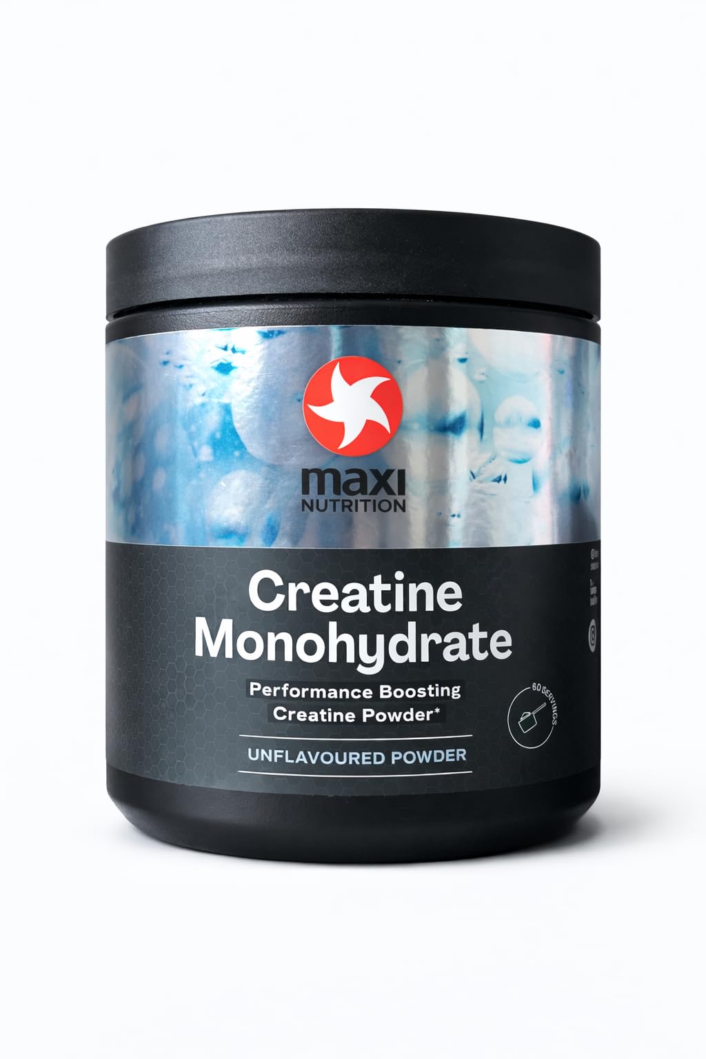 MaxiNutrition Creatine | Performance Boosting Creatine Monohydrate Powder | Unflavoured, 300g - 60 Servings