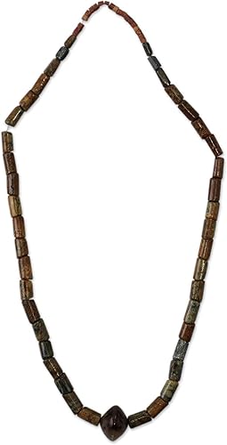 Amazon Novicaメンズビーズネックレス 42インチ Royal Akan ネックレス 通販