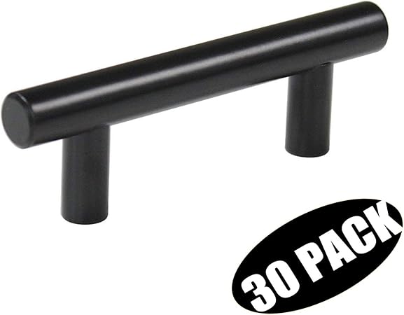 Probrico 30 Pack 2 5 Inch Center To Center Black Modern Cabinet