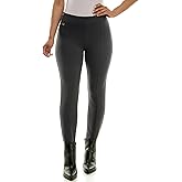Zac & Rachel Womens Pull on Ankle Pant with Metal Tab