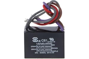 ANG-puneng CBB61 Ceiling Fan Capacitor Electrical Power Relay Connecting Capacitor 4.5uf+6uf+5uf 5 Wire 250V