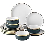Pokini Reactive Glaze Dinnerware Sets, 12 Piece