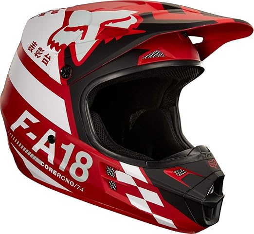 Fox V1 SAYAK Motocross Helm 2018 - rot