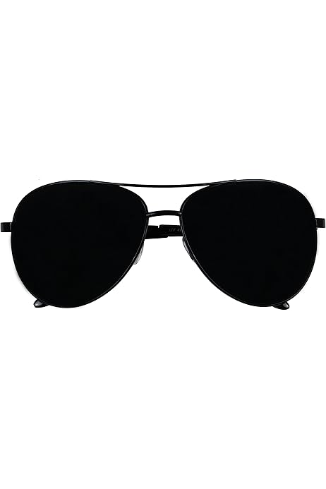dark black aviators