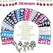 Buluri 200 Pack Face Paint Stencils for Boys & Girls, Non-Toxic Reusable Adhesive Body Paint Stencils for Birthday Party, Christmas, Halloween, Carnivals
