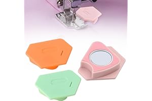 WANHEART 3 Pcs Magnetic Seam Guide for Sewing Machine, Multifunctional Polygonal Hemmer Guide with Scale,Universal Sewing Accessory for Magnet Making Machine