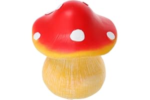 Hoement Mushroom Key Hider Outdoor Realistic Hidden Key Storage Box for Spare Keys Discreet Garden Yard Home Decor 4.92X4.13X