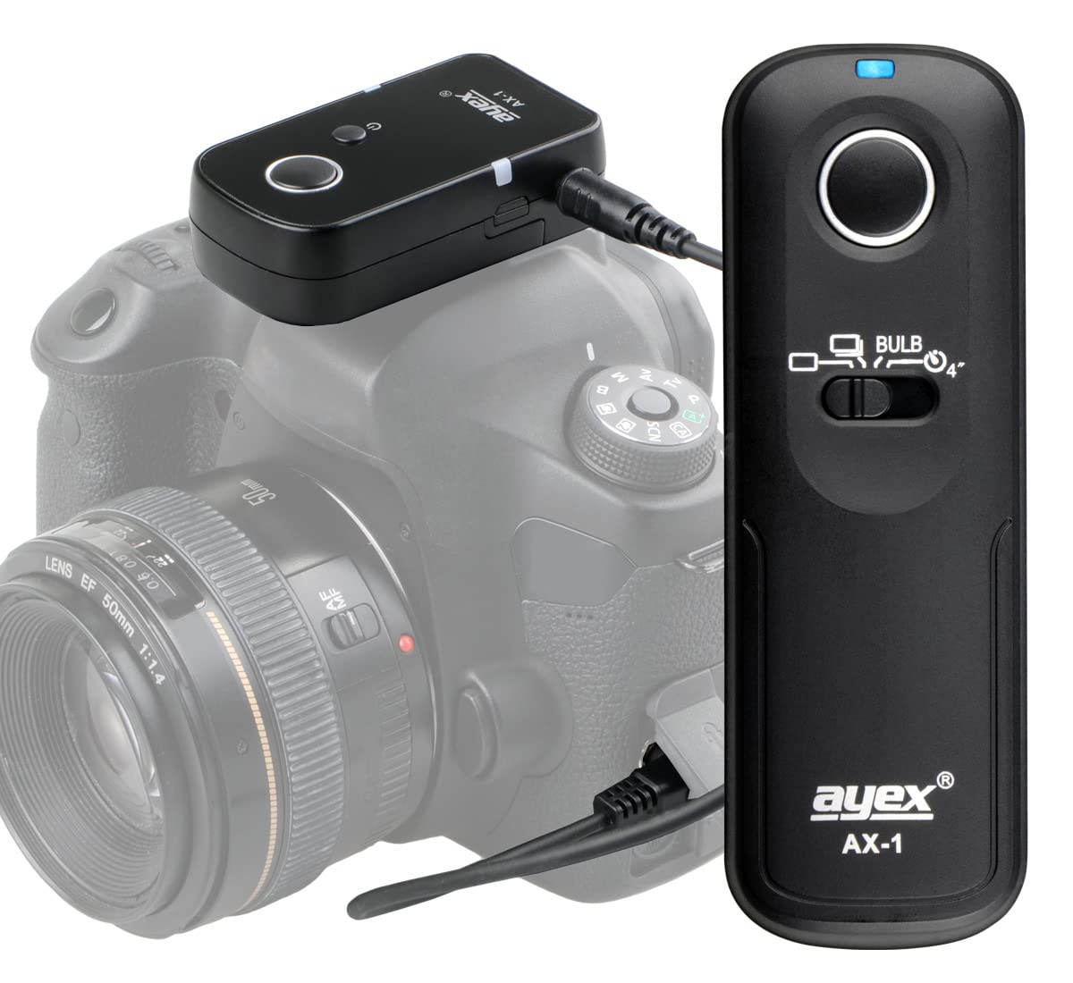 ayex Remote Shutter Release Control AX-1, Compatible with Panasonic e.g. DMC: S1/RM G9 G95M GH5S FZ50S FZ30 FZ2500 With Many Features such as Continuous Shooting and Bulb Mode