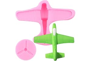 YIHUOMOLDS Airplane Silicone Molds Airplane Propeller Chocolate Fondant Mold for Cupcake Topper Cake Decoration Candy Polymer