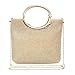 CLOCOLOR Womens Crystal Rhinestone Evening Bags Wedding Clutch Purse with Bow Frame Glod Small