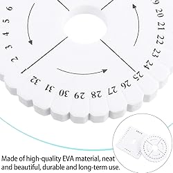 EXCEART 2pcs Kumihimo Beading Cord Disc Disk Round