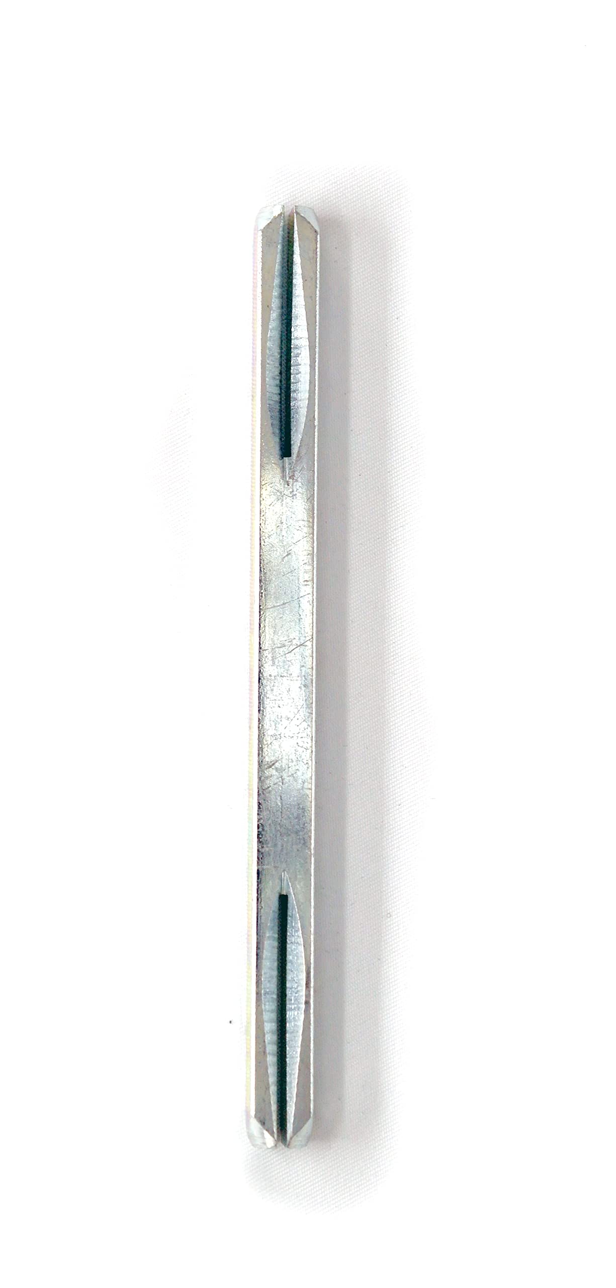 Spindle Bar Replacement for Door Handle 8mm Plain or Split 100mm 110mm 120mm 130mm 140mm or 150mm Steel Zinc Finish. Pack of 1 (Split 120mm x 8mm)