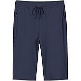 Weintee Women's Plus Size Petite Drawstring Knit Capri Pants with Pockets