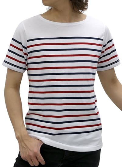 Amazon オーバルダイス Tシャツ メンズ 半袖 パネルボーダー