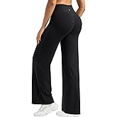 Willit Workout Gym Leggings for Women Straight Leg Bottoms Wide Leg Yoga Pants for Women High Waist Buttery Soft