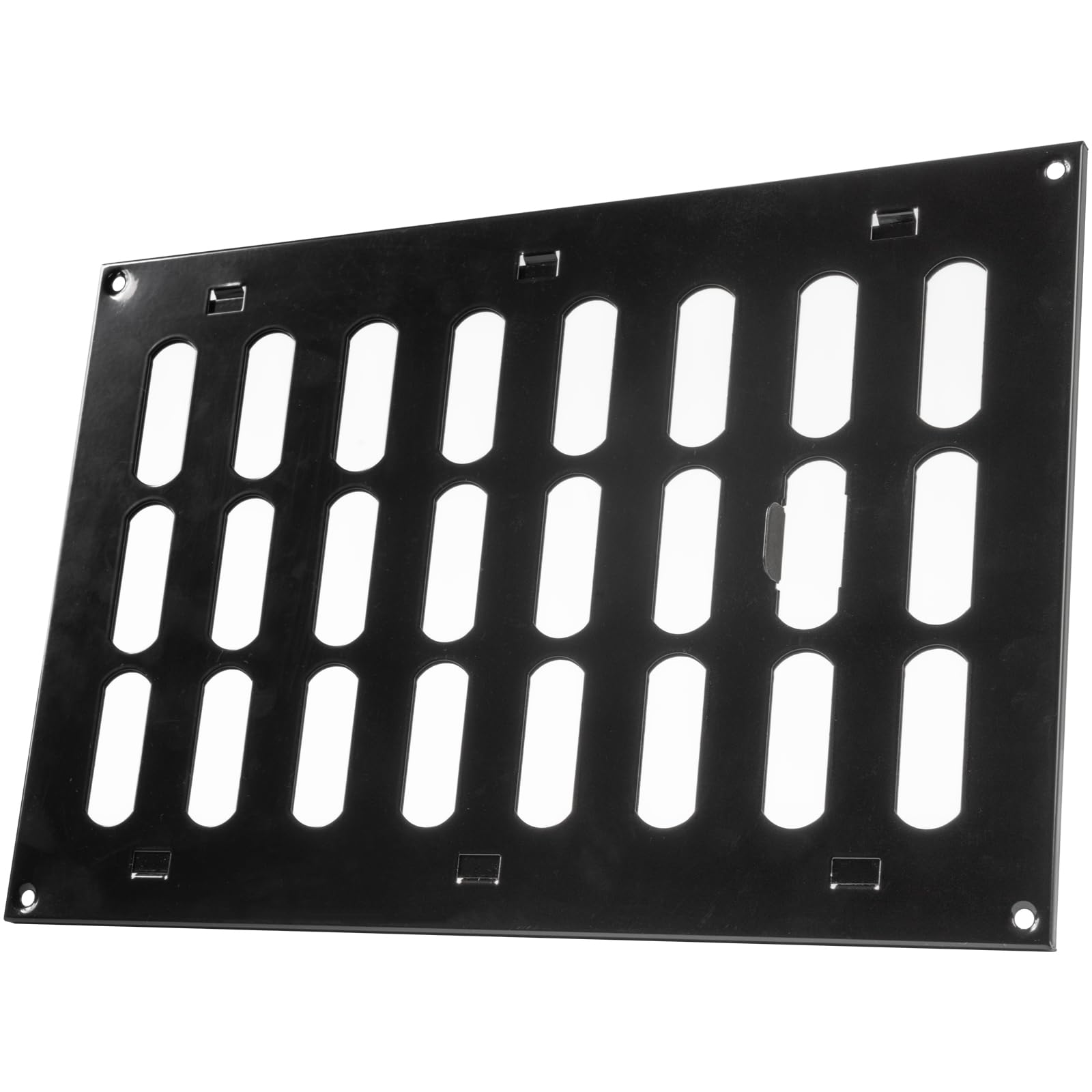 Photo 1 of Vent Systems 12" x 8" Inch (Outer Dimensions) Metal Air Vent Grille - Black Adjustable Register Vent Cover - Open/Close Air Supply Intake Wall Vent - Heating/Cooling Ceiling Grille for House, Garage