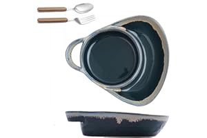 Soup and Sandwich Bowl, 2026 New Soup and Sandwich Plate Combo, Ceramic Chip and Dip Divided Bowls with Handle for Breakfast 