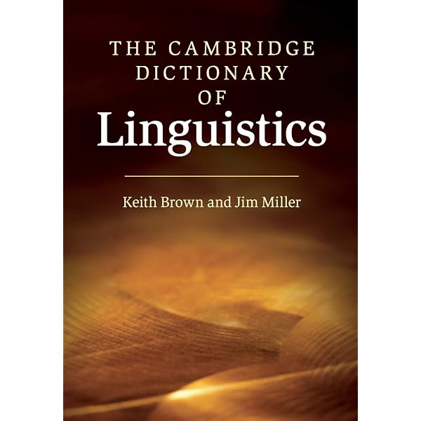 Amazon.com: A Dictionary of Linguistics and Phonetics
