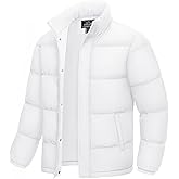 MAGCOMSEN Men's Down Jacket Winter Warm Thicken Puffer Coats Water Resistant Windproof Casual Insulated Jacket