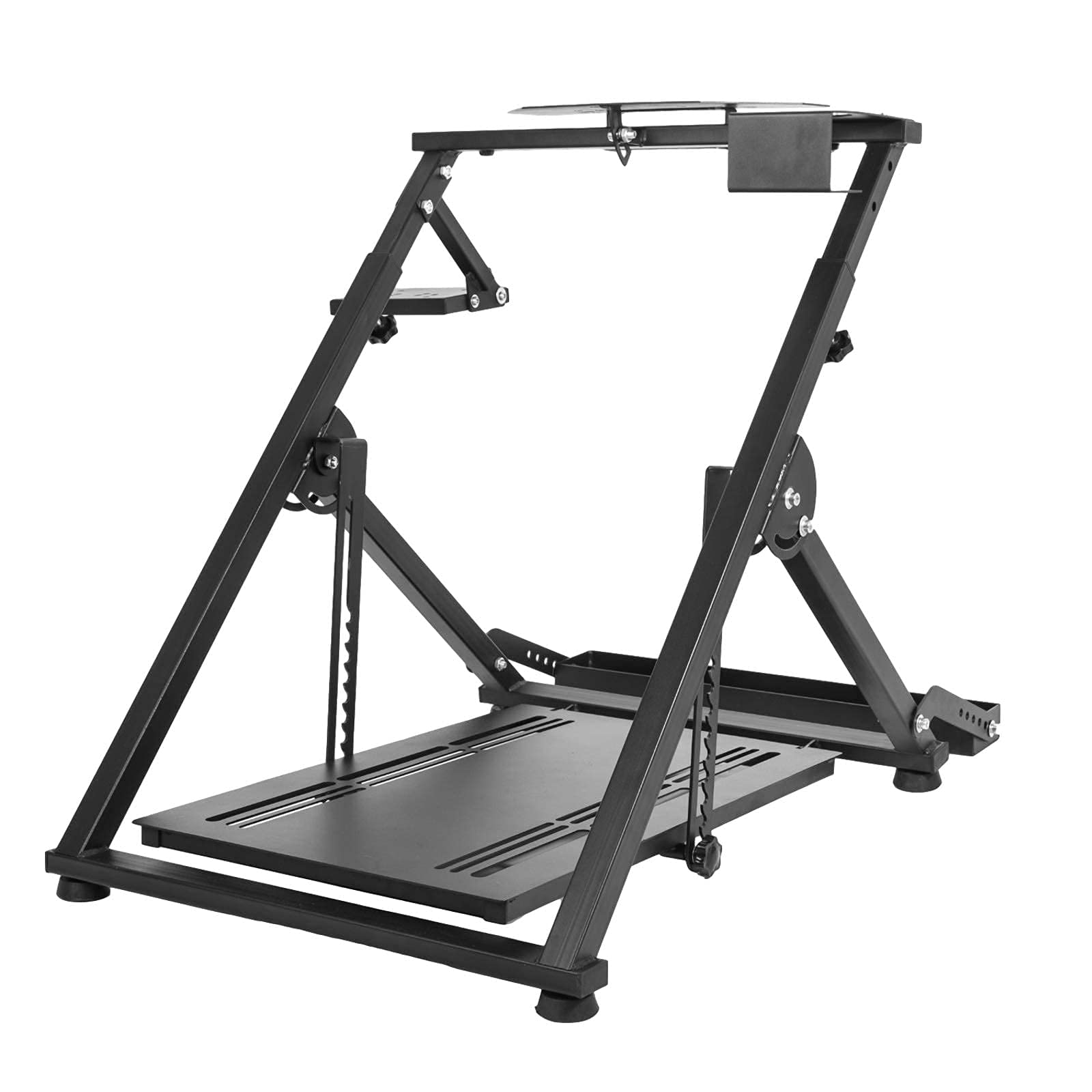 Marada X Frame Steering Wheel Stand Racing Sim Cockpit with Seat Slot Fit for Logitech/Thrustmaster/Fanatec G25 G27 G29 G920 T300 T248, No Pedal & Shifter
