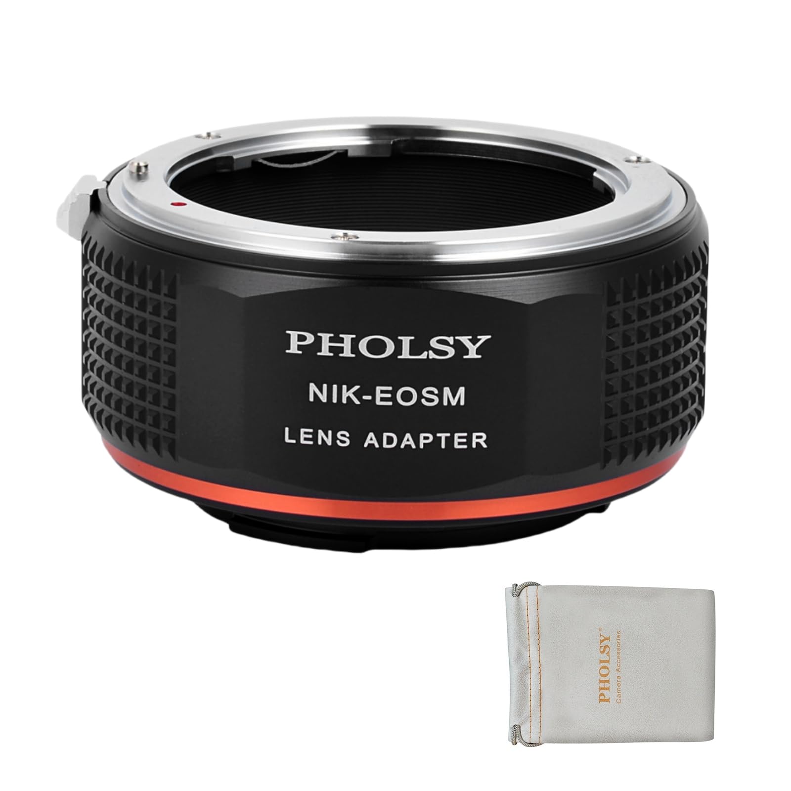 PHOLSY Lens Mount Adapter Nikkor F to EF-M Compatible with Nikon F (AI) Lens to Canon EF-M (EOS M) Mount Camera Body EOS M, M2, M3, M5, M6, M10, M50, M100, M200, M50 II, M6 II, F to EOSM