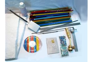 Devardi Glass Lampworking, Blowing, Beadmaking COE 104 Beginner Starter Kit - Intermediate