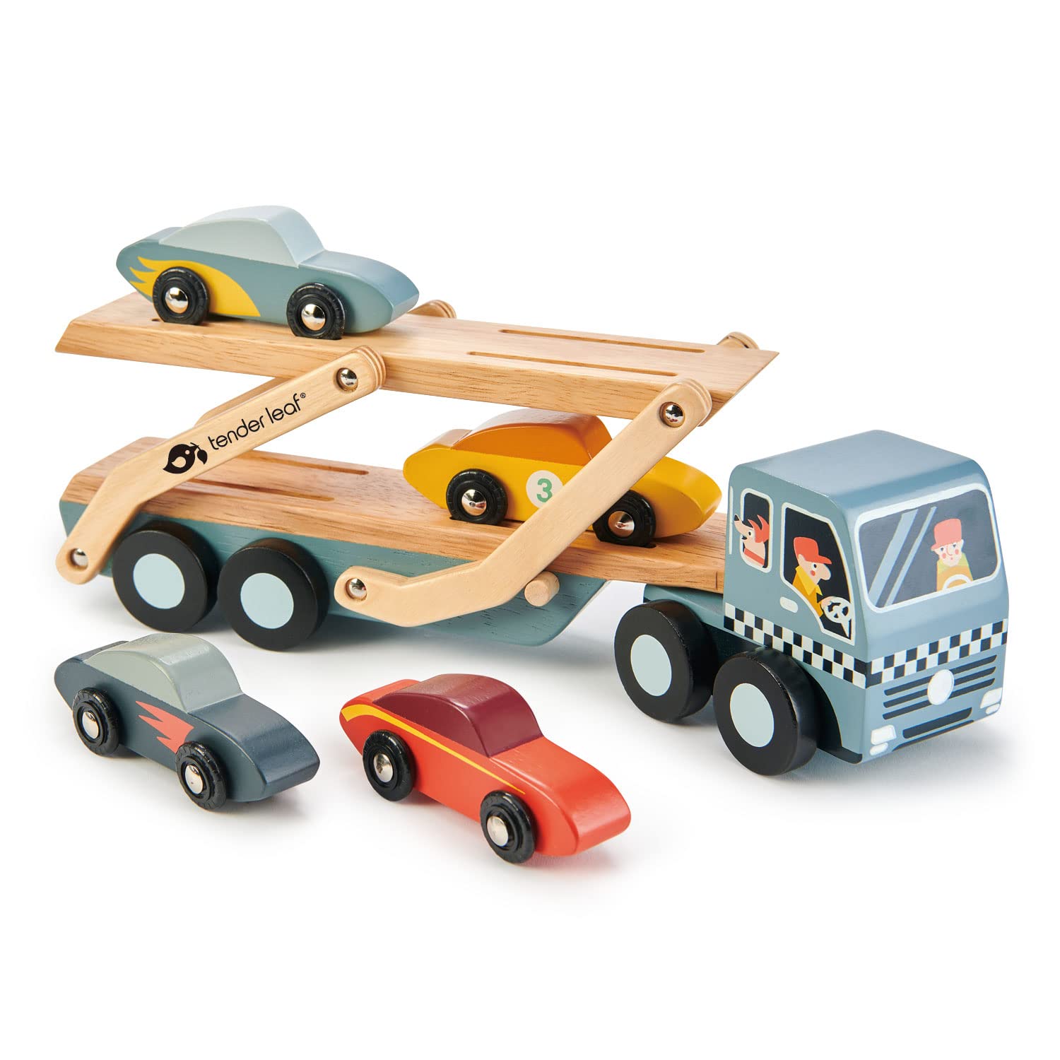 Encourage Social Development with Tender Leaf Toys Car & Garage Set (Car Transporter)