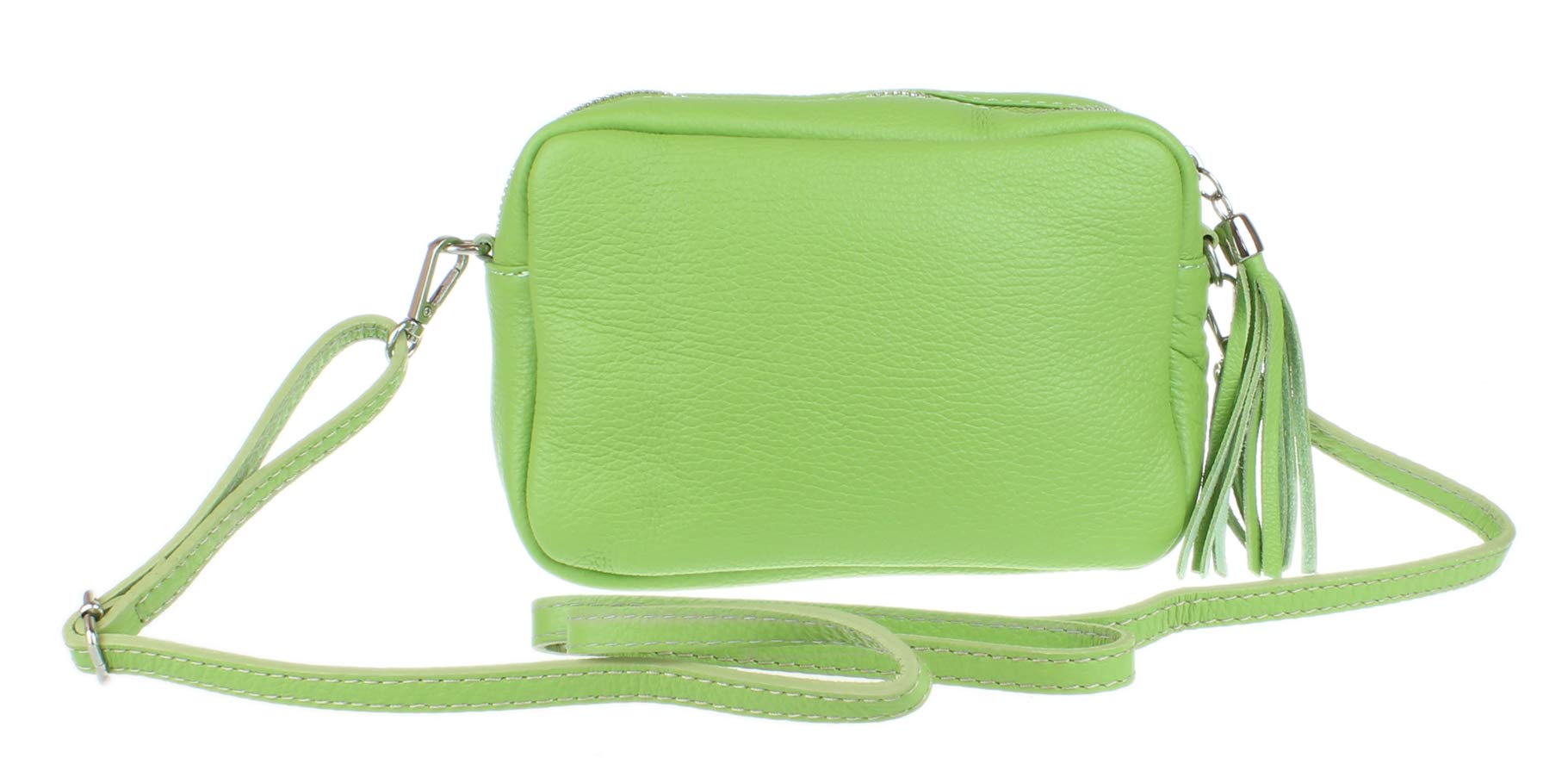 Girly Handbags Womens Tassel Plain Crossbody Bag Adjustable Strap Over the Shoulder(Light Green)