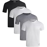 Von Dutch Mens T Shirt - 4 Pack Soft Cotton Blend Stylish Pullover Classic Crewneck Short Sleeve Shirts for Men