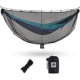 AYAMAYA Hammock Bug Net - 11.15ft Superfine Mosquito Net for Hammocks,w/Double-Sided Zipper, Lightweight Portable Hammock Netting,Fast and Easy Set Up, Fits All Camping Hammocks