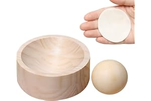 Wooden Dumpling Skin Maker, Handheld Dough Presser for Dumpling Wrappers, Ball Rolling Manual Press Tool, Wrapping Tools for 