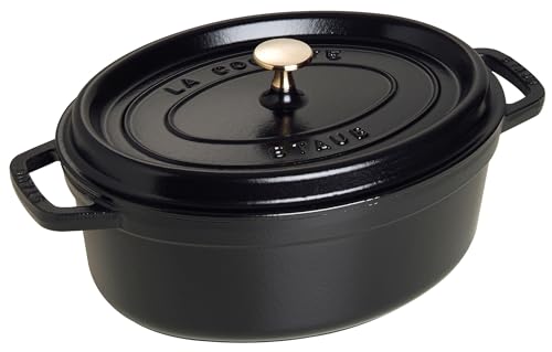 STAUB Cocotte, Cast Iron Casserole 29 cm, 4.2 L, Induction, Made in France