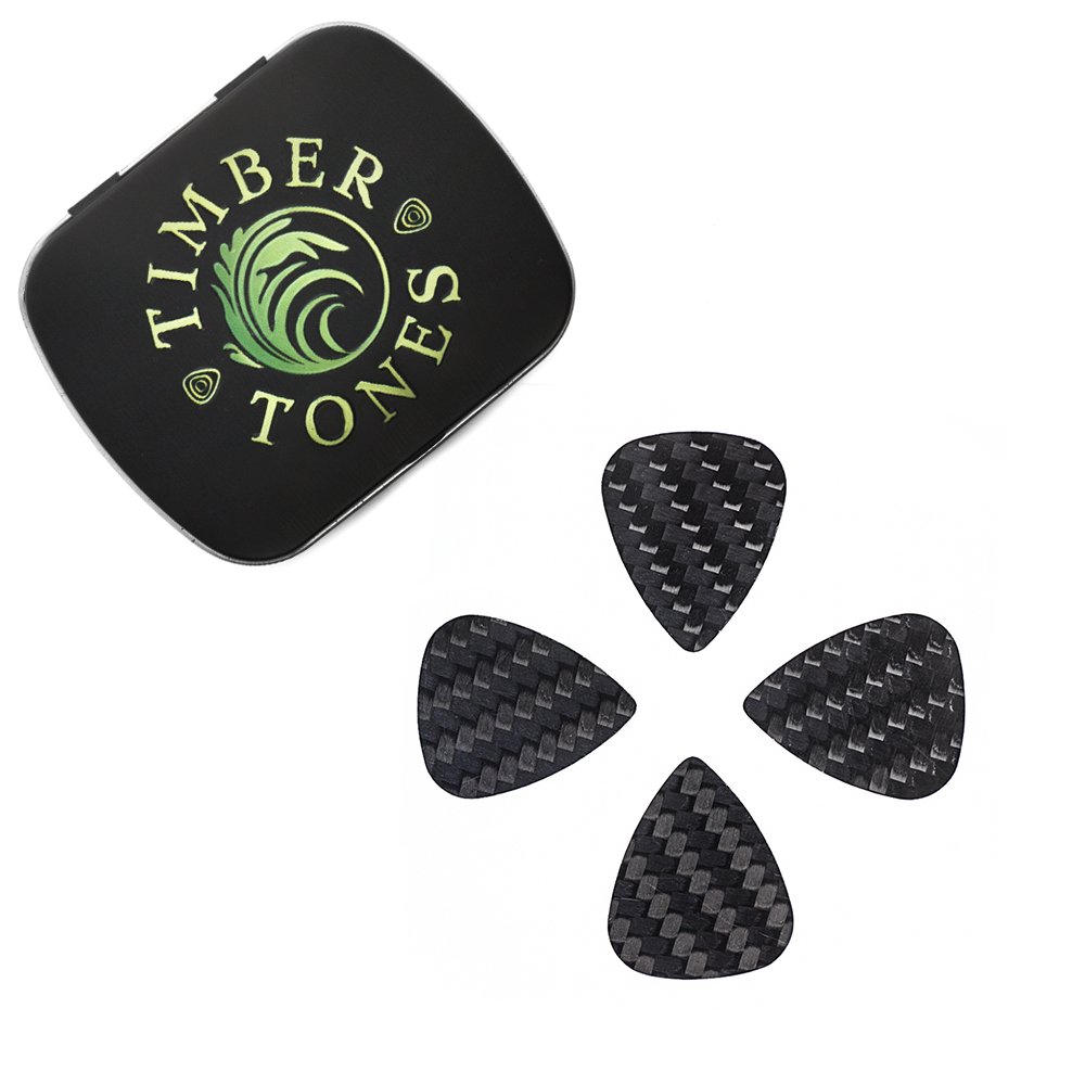 Carbon Tones Mini - 4 Thicknesses - 4 Jazz Guitar Picks