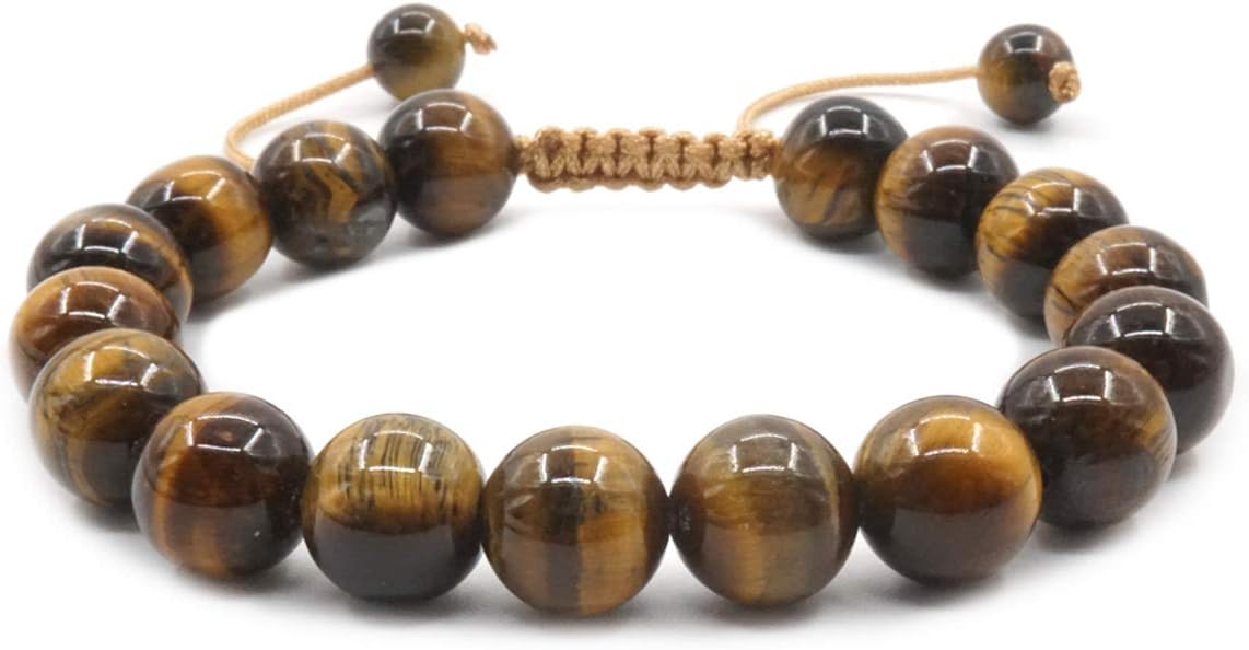 10MM Tiger Eye Adjustable Bracelet