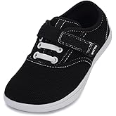 WHITIN Toddler/Little Kids Wide Toe Box Barefoot Shoes + Minimalist Sneakers for Boys Girls + Zero Drop Sole