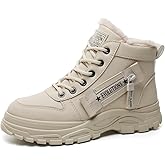 Gansenzon Snow Boots Womens Warm Fur Lined Winter Boot Comfortable Ankle Booties Outdoor Anti Slip Shoes Waterproof Short Boots