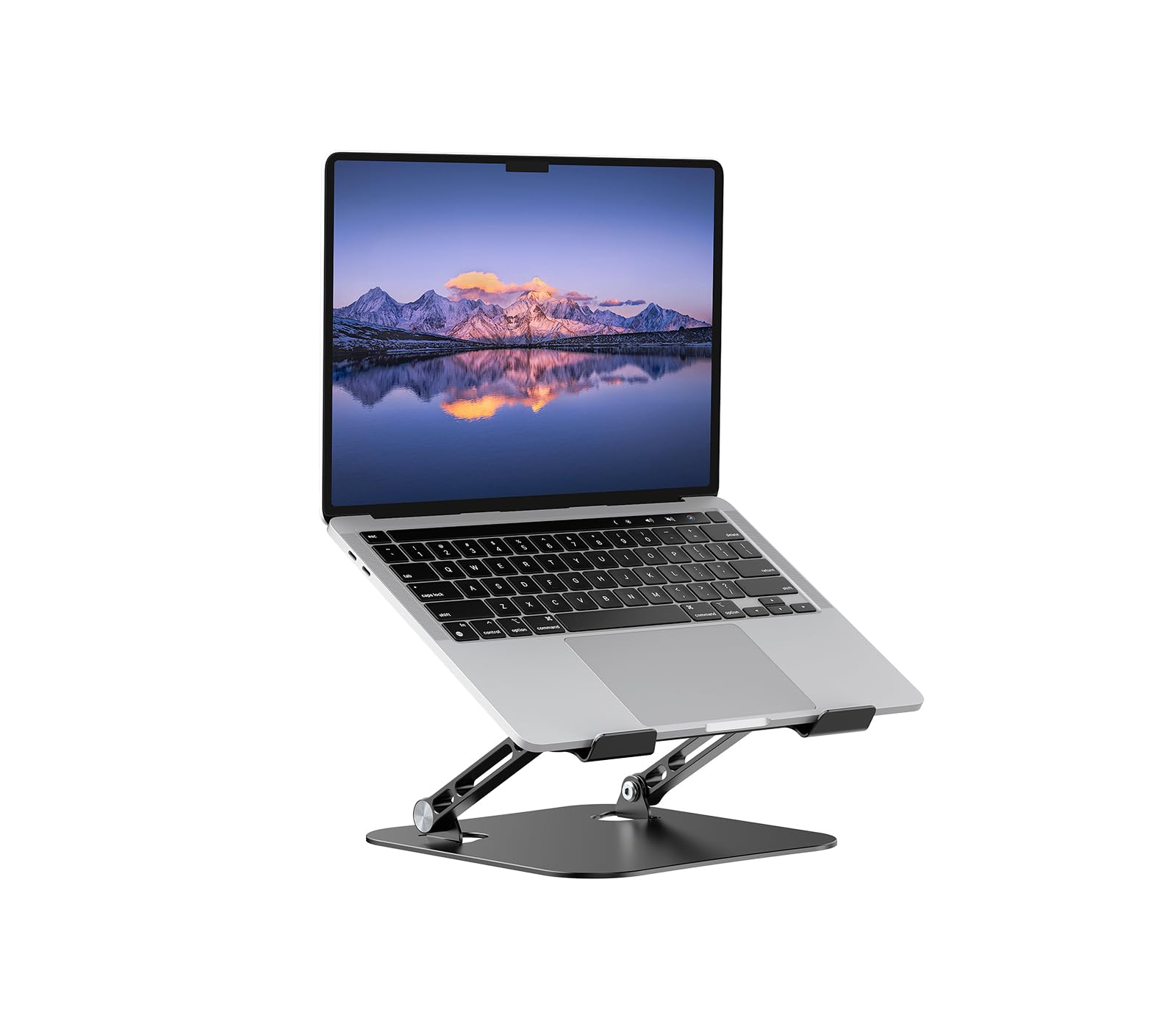 Photo 1 of LINTYLE Laptop Stand Adjustable MacBook Stand for Desk Aluminum Notebook Holder Ergonomic Computer Riser Portable Desktop Stand Compatible with All MacBook Notebook Laptop 10-17 Inch
