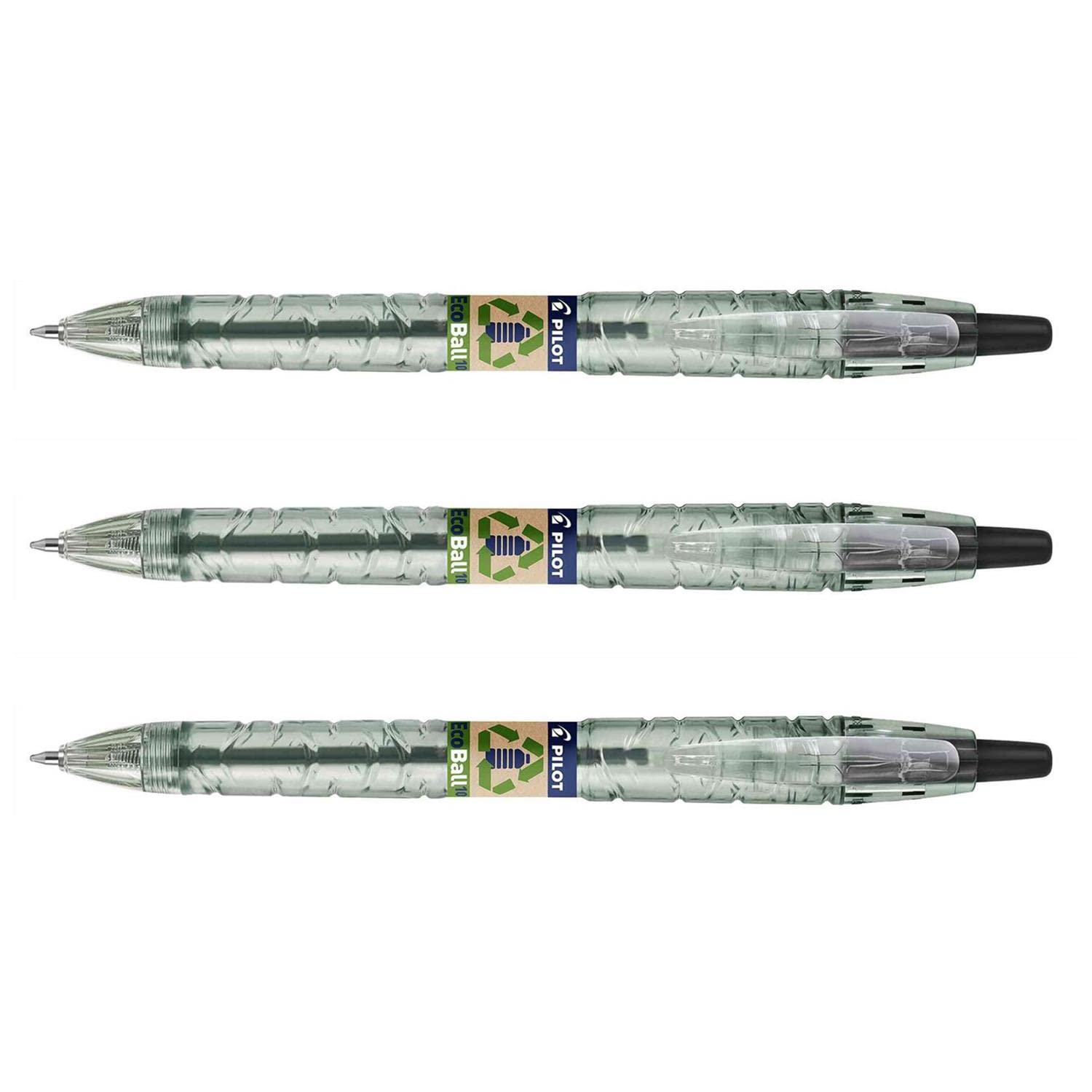 PILOT ecoball ballpoint pen 3 pcs. black