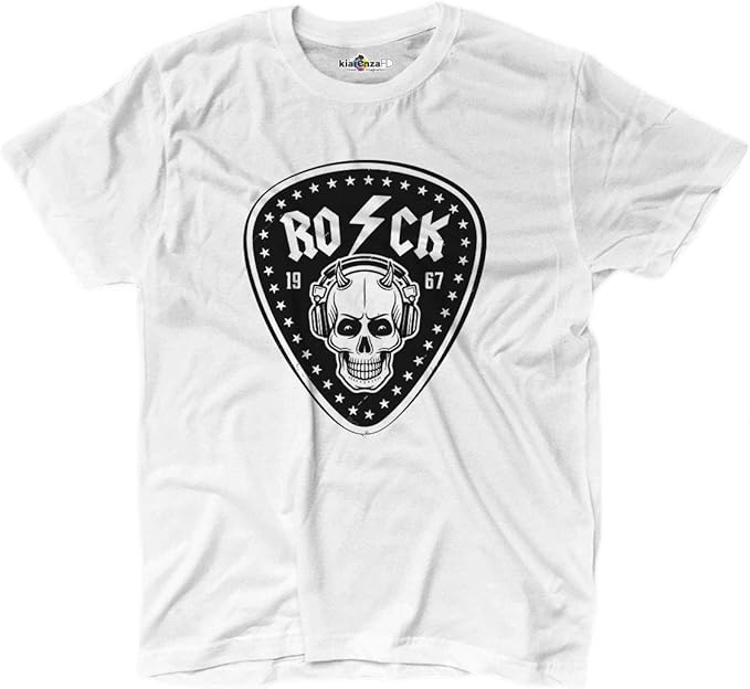 KiarenzaFD Camiseta Camiseta Música Hard Rock Heavy Metal ACDC Calavera Old School Thunder, KTS02173-XL-white, Blanco, X-Large: Amazon.es: Deportes y aire libre