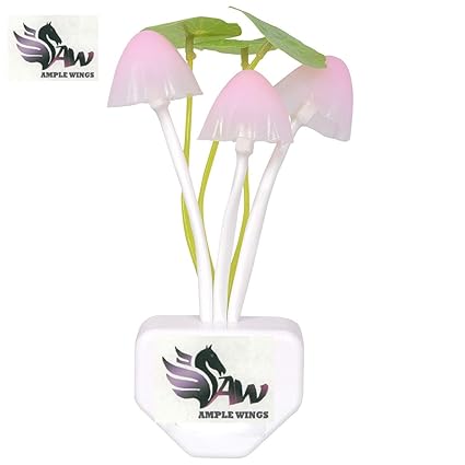 EVERYTHING IMPORTED Mushroom Shape Automatic Sensor Light (Small, White)