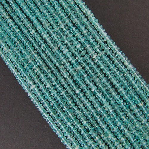 Elan Beads Apatite Beads Faceted Round Beads, 5mm