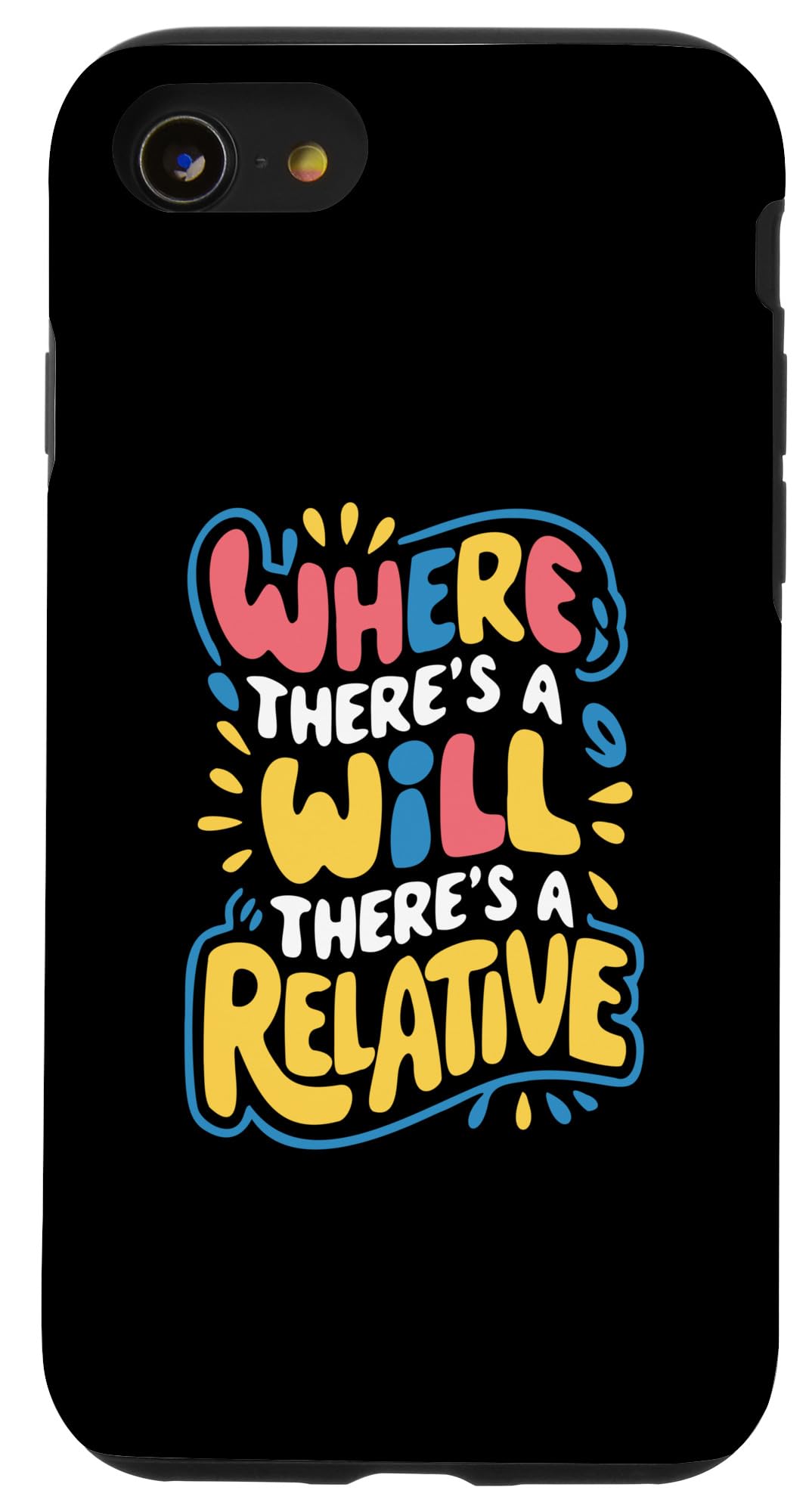 iPhone SE (2020) / 7 / 8 Where There's A Will There's A Relative - Funny Quote Case