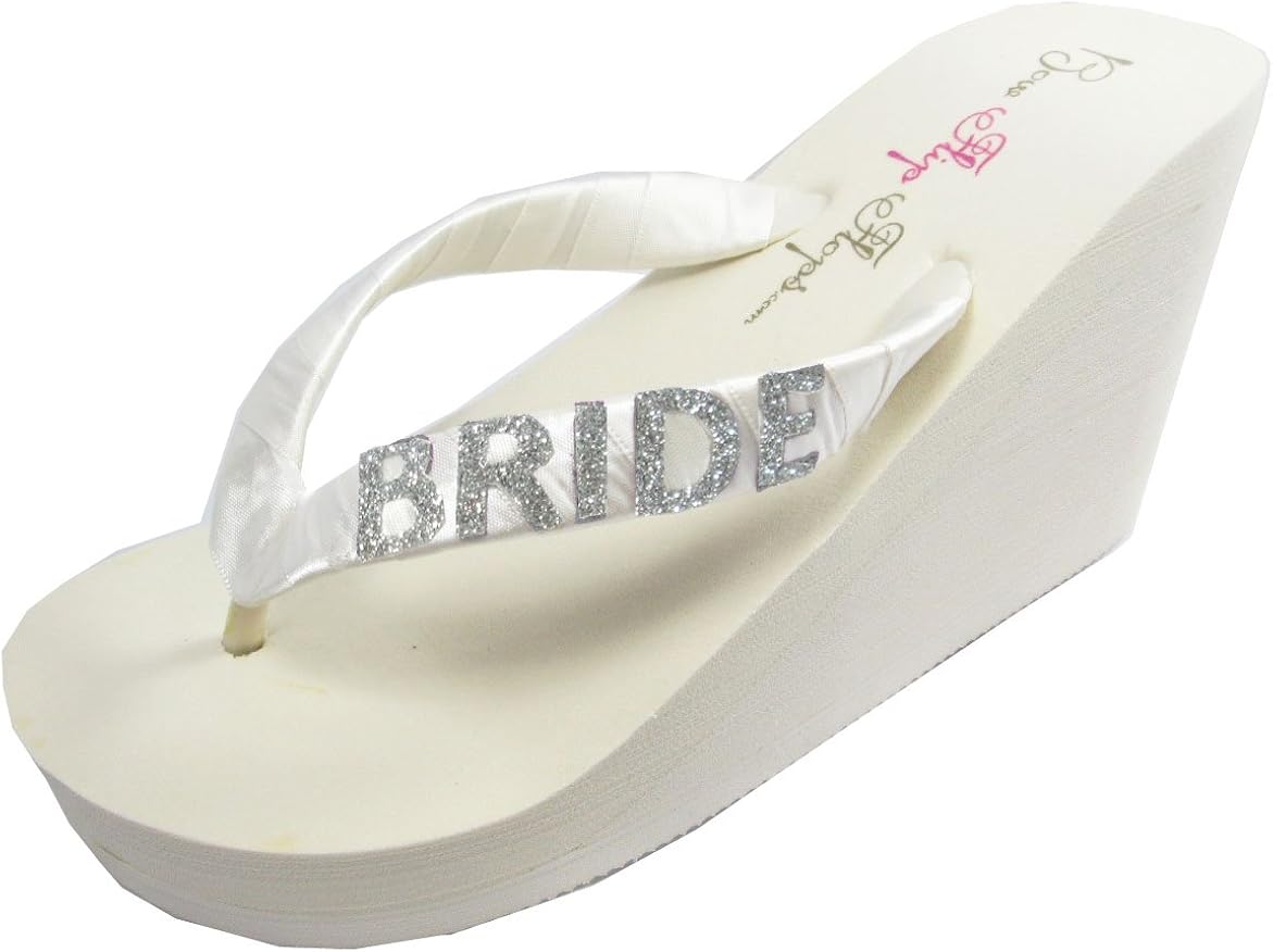 platform flip flops wedding