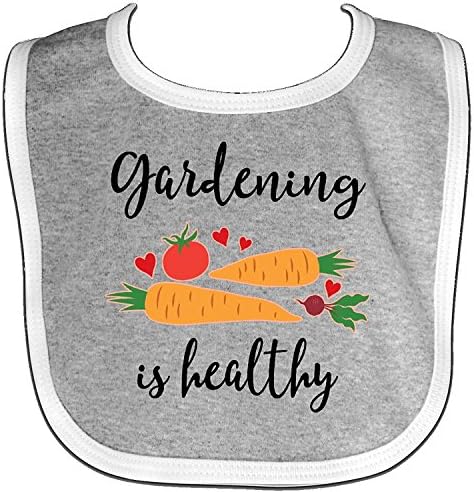 - Gardening Is Healthy Gardener Gift Baby Bib Faneilme