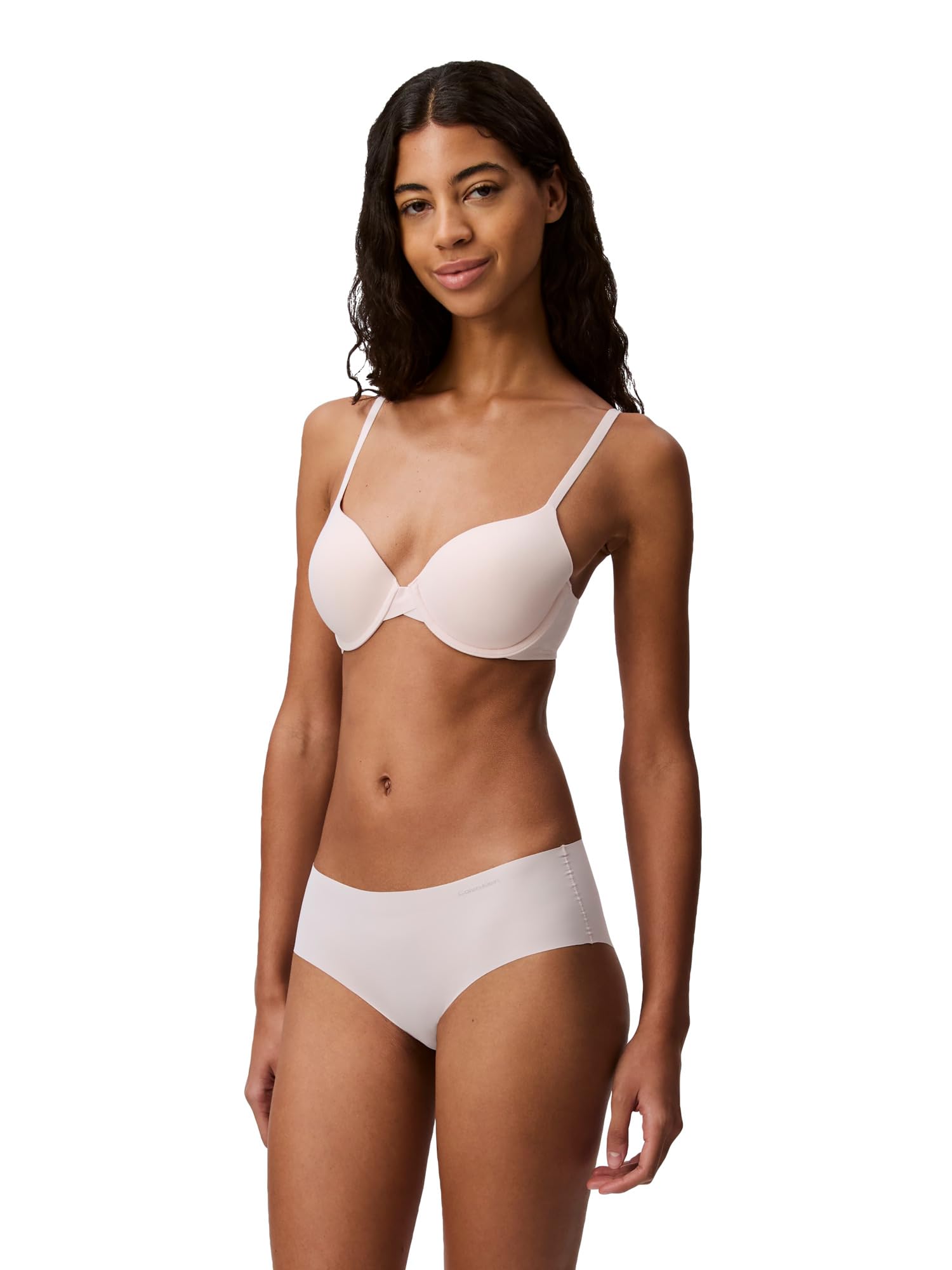 Photo 1 of (32DDD) (BAGGED) (USED/FAIR) Calvin Klein Perfectly Fit Lightly Lined T-Shirt Bra with Memory Touch, Nymph's Thigh, 32DDD