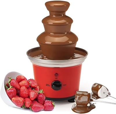 Global Gourmet Belgian Chocolate Fountain 500ml 3-Tier Electric Set
